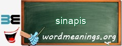 WordMeaning blackboard for sinapis